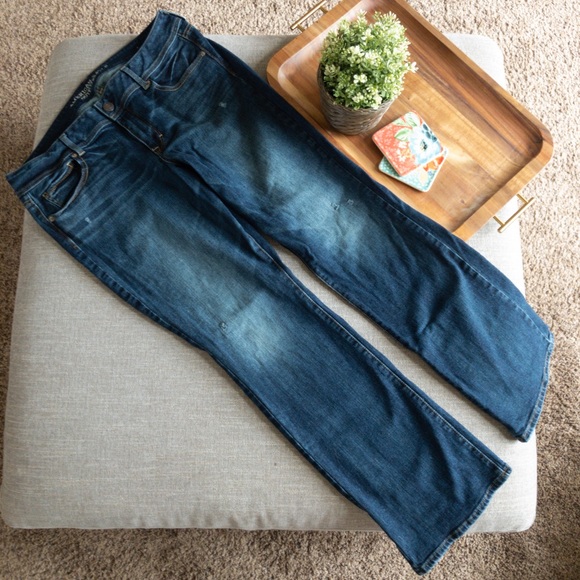 SOLD American Eagle Kick Boot Jeans Sz 16 - Picture 4 of 5